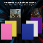 600 Count Card Sleeves for Trading Cards, 6Colors Deck Card Sleeve, Premium - Image 7