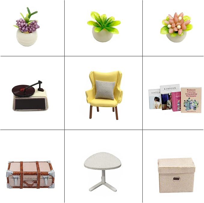 CUTEROOM DIY Doll House Miniature Furniture Wooden House Kit - Image 3