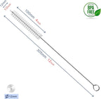 Straw Cleaner Brush Extend 12 inch, Extra Wide 12mm diam Pipe Cleaners - Image 2