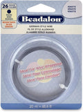Beadalon German Style Wrapping Wire, Hematite Color, 26 Gauge, 20 m / 65.6 ft by Beadalon