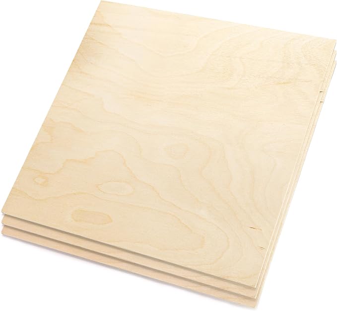 Yarlung 10 Pack Baltic Birch Plywood, 11.8 x 11.8 x 1/4 Inch Baltic Birch Wood - Image 8