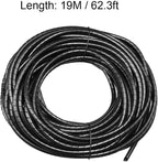uxcell 3mm Flexible Spiral Cable Wrap Wire Cord Wraps Manage Cord 19M Length - Image 4