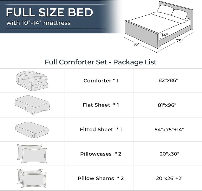 HEVUMYI Linen Full Comforter Set - Image 8