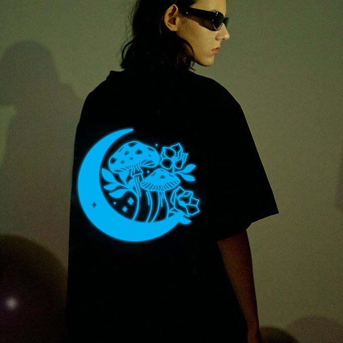 FUNKAKA Glow in The Dark Heat Transfer Vinyl Roll, Glow in The Dark HTV Vinyl - Image 6