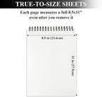 Sketch Book 8.5" x 11", 100 Sheets Hardcover Sketchbook, 68 lb /100 GSM Drawing - Image 3