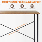 Sweetcrispy 47-Inch Small Computer Desk - Image 5