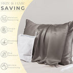 PROMEED Grey Silk Pillowcase King Size - Image 3