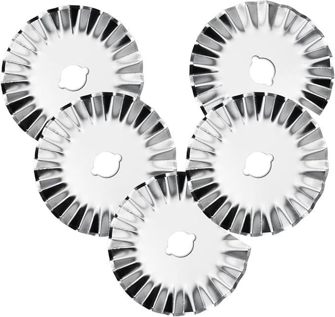 45mm Pinking Rotary Cutter Blades, Wavy Replacement Blade, Rotary Blades Refill by ALHXGUSLO