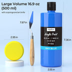 Nicpro 8 Colors Large Bulk Acrylic Paint Set, Rich Pigments, Non Toxic Craft - Image 3