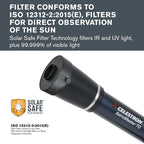 Celestron – EclipSmart Safe Solar Eclipse Telescope Filter – Meets ISO - Image 2