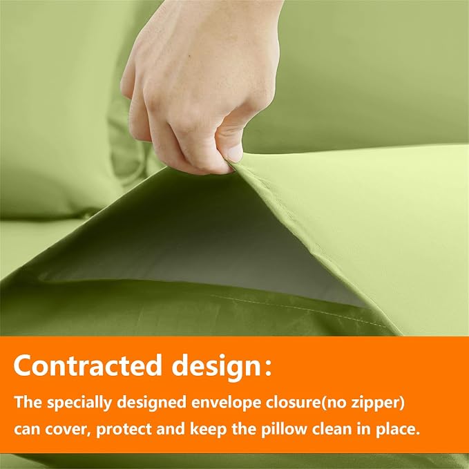 TAIMIT Sage Green Twin Size Comforter Set - Image 4