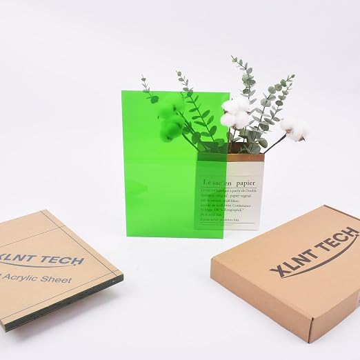 6 PCS Transparent Green Cast Acrylic Sheets 8" x 12" x 0.118", Plexiglass - Image 6