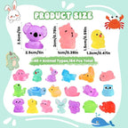 DIYDEC 184PCS Luminous Mini Resin Animals, Miniatures Figures Glow in The Dark - Image 2