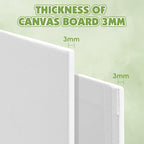 ESRICH Canvas for Painting 18x24 Inch, 2 Pack Canvas Boards for Painting Cotton - Image 2