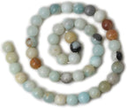 45PCS 8mm Natural Mix Color Amazonite Gemstone Round Loose Beads Stone Beads - Image 2