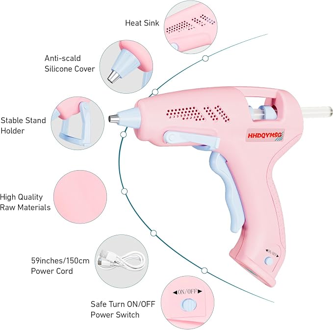 Cordless Hot Glue Gun, 20W Hot Glue Gun - Image 5