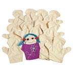 Colorations CANPUP Set of 12 Kids Decorate Your Own Canvas Hand Puppets - Image 2
