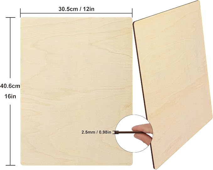 12 Pack Unfinished Plywood Sheets - Image 2
