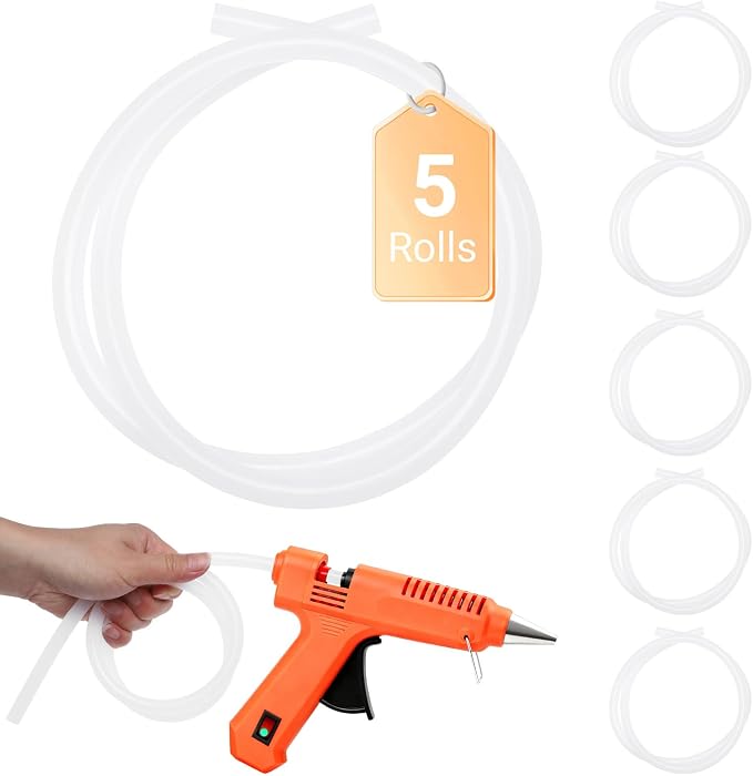 5 Pack Long Hot Glue Stick Rolls by ENPOINT