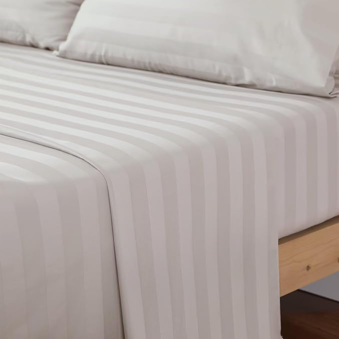 2-Pack Cotton Full Flat Sheet Only, 600 Thread Count 100% Egyptian Cotton Top - Image 7
