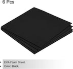 MECCANIXITY EVA Foam Sheets Black 9.8 Inch x 9.8 Inch 3mm Thick Crafts Foam - Image 3