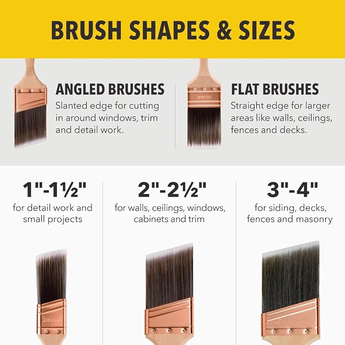 Purdy 144152520 XL Elite Series Glide Angular Trim Paint Brush, 2 inch - Image 3