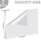 Roowest 2 Pcs 18 x 24 Inch, 3/16 Inch Thick Clear Acrylic Sheet Plastic Sheet - Image 2
