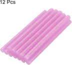 uxcell Mini Hot Glue Sticks for Glue Gun 11mm x 100mm Glitter Pink 12pcs - Image 3