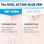 Kuretake Zig 2 Way Glue Stick Pen, Board Tip, 15mm Tip, AP-Certified, Made in - Image 3