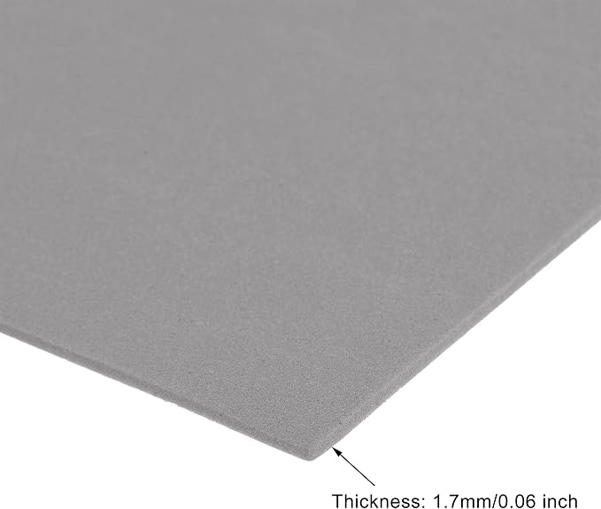 uxcell Dark Grey EVA Foam Sheets 11 x 8 inch 1.7mm Thickness - Image 3