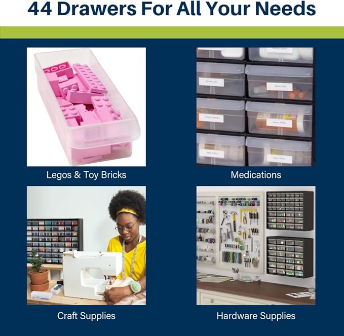 Akro-Mils 44-Drawer Plastic Drawer Storage Cabinet - Image 5