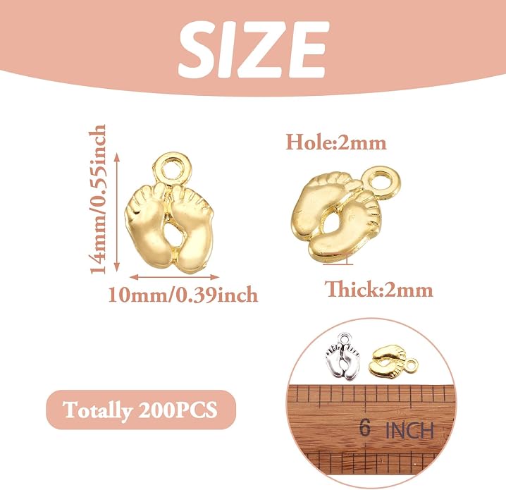 Craftdady Tibetan Style Antique Silver Alloy Pendants Cute Metal Dangle Charms - Image 5