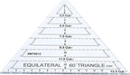 Fayelume 60 Degree Triangle Ruler, Acrylic Triangle Quilting Ruler, High - Image 8