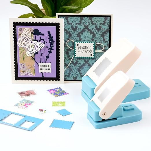 BAOFALI 4Pcs /Set Stamp Puncher Stamp Punch 1x0.8 &1.5 &1 &1.25x1.5inch Postage - Image 5