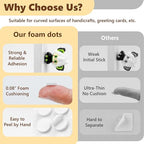 400 PCS 2mm Double Sided Foam Dots 0.3" Foam Round Dots 3D Foam Tape Craft - Image 4