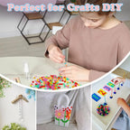 QPIXVB 1100pcs Hair Beads, Pony Beads - Image 4