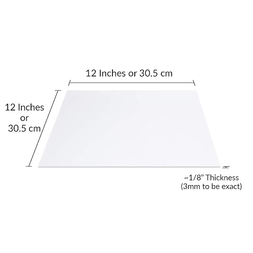 SimbaLux Acrylic Sheet Clear Cast Plexiglass 12”x12” 1/8” Thick 3mm, 4 Pack | - Image 2