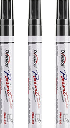 Overseas Black Paint Pens Permanent Markers, 3 Oil Based Paint Makrers | Medium by Overseas