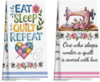 Quilters Gifts Kitchen Towels, Sewing Quilting Lovers Gifts Kitchen Towels by Unknown