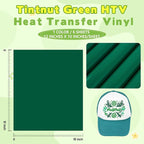 Tintnut Torquoise Green Heat Transfer Vinyl, easy cut & weed, stretch washable - Image 2