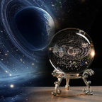 3D Solar System Crystal Ball Glass Universe Gifts | 60mm Glass Astronomy Globe - Image 7