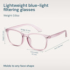 Gaoye Transparent Brown Blue Light Glasses - Image 4