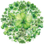 50Pcs Lucky Four Leaf Clover Stickers Transparent Aesthetic Green Leaf Stickers - Image 5