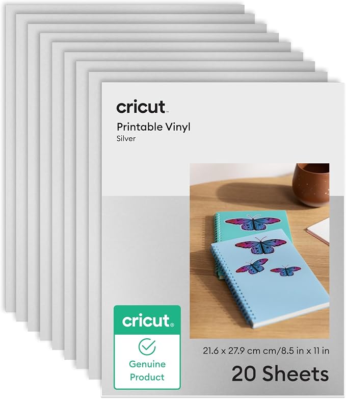 Cricut Silver Vinyl Sticker Paper | Printable Stickers by Unknown