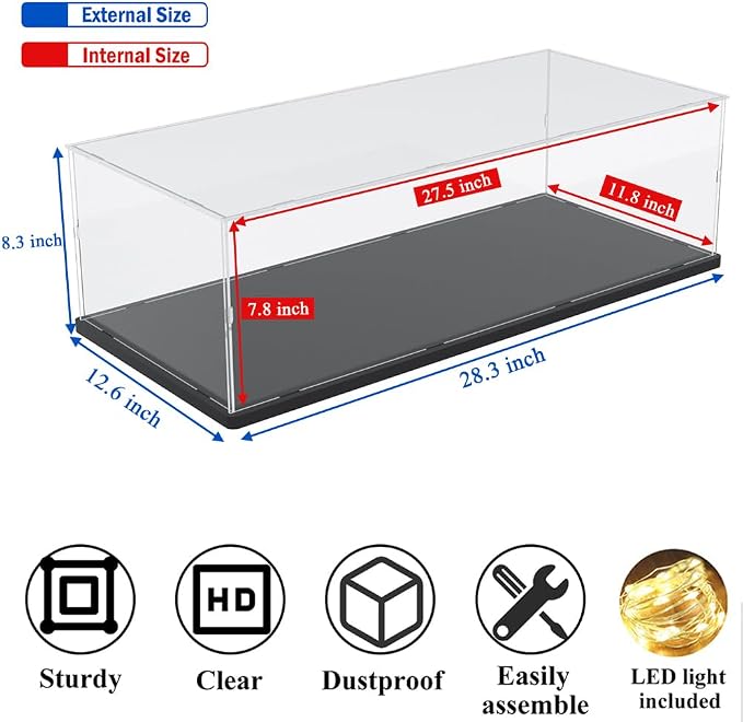 DuvinDD Acrylic Display Case for Lego Car Mercedes F1 42171, McLaren MCL39 F1 - Image 2