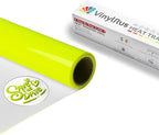 VinylRus Puff Vinyl Heat Transfer 3D -12” x 6ft Neon Yellow Puff Iron on Vinyl by VinylRus