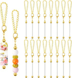 16PCS Beadable Keychain Bar Bulk, Metal Blank Beaded Keychain Bar by FDKYOEK