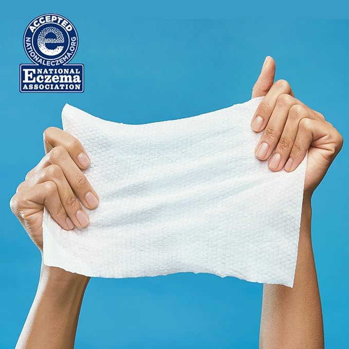 The Honest Company Clean Conscious Multi-Use Wipes Hypoallergenic and Unscented for Sensitive Baby Skin Over 99% Water Compostable Plant Based Baby Wipes Balance Blues 288 Count
