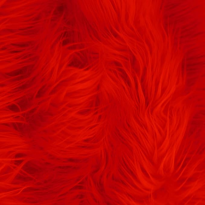 Faux Fake Fur Long Pile Luxury Shaggy/Craft, Decorations / 60" Wide/Sold by The by FabricEmpire