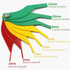 Brake Lining Thickness Gauge, Car Automotive Brake Pad Measuring Ruler Tool - Image 4